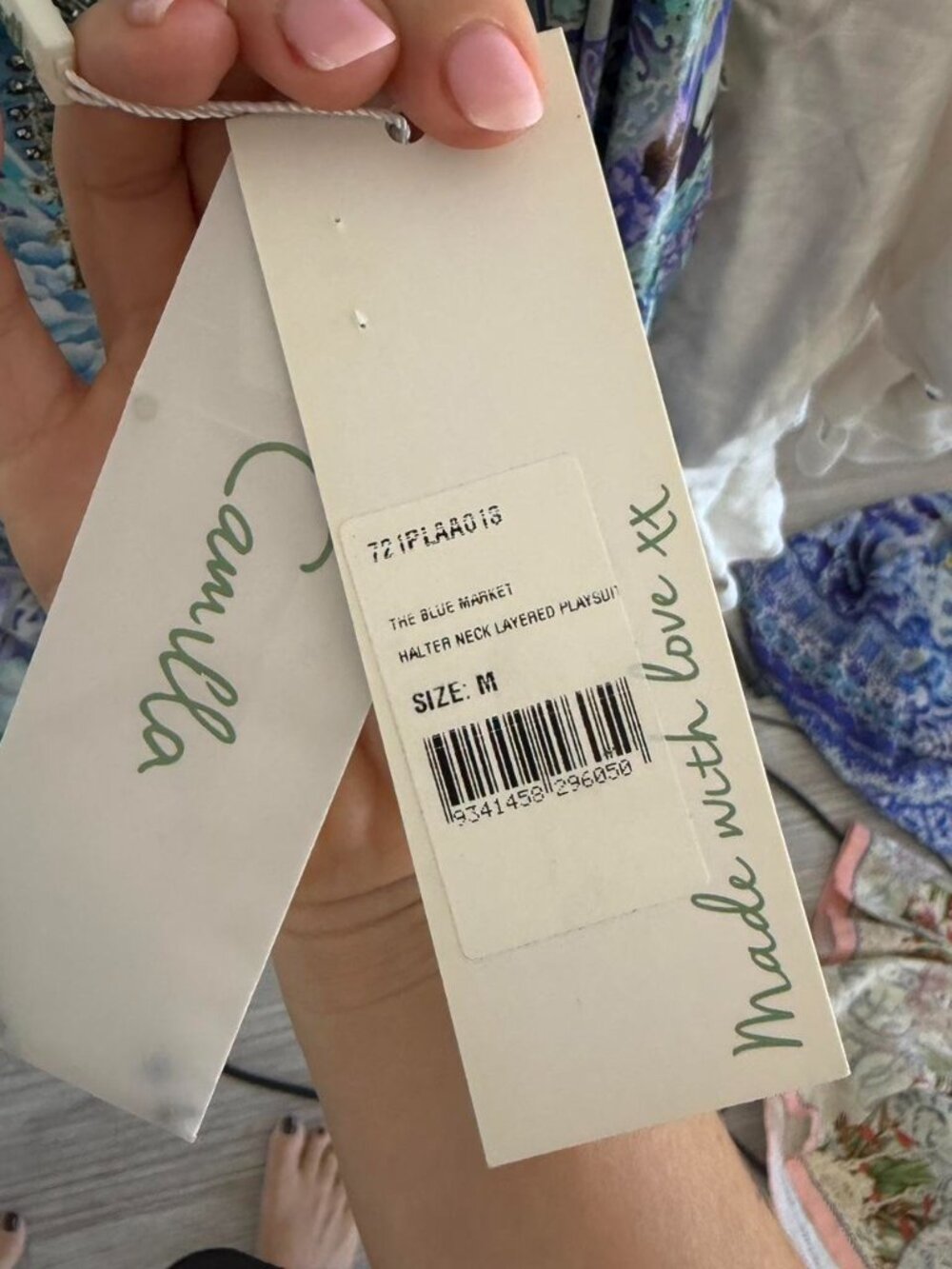 Camilla “The Blue Market” Halter Neck Layered Playsuit – NWT – Size Medium - Picture 6 of 7